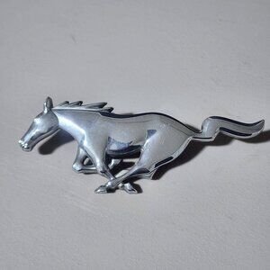 Vintage Original Ford Mustang Running Horse Pony Grill Emblem Chrome OEM